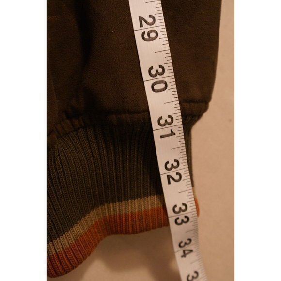 Men's Sean‎ John Faux Suede Bomber Jacket Long Sleeve Size XL - Picture 12 of 12